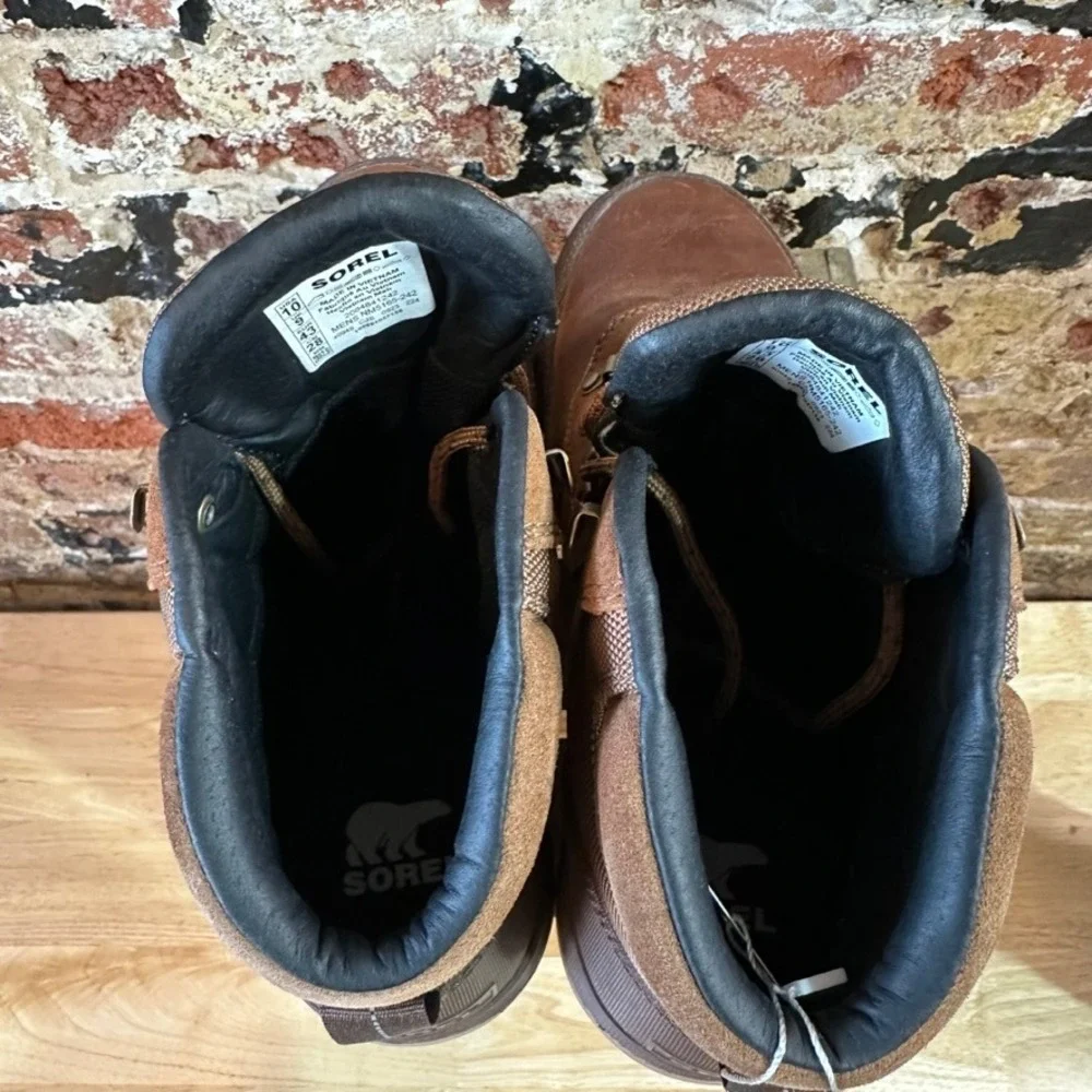 Sorel Ankeny II Hiker Boots Mens 10 Waterproof Hiking Brown Winter Casual